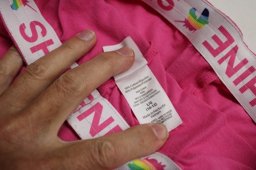 Wonder Nation Girls L10-12 Shorts Pink Pull On Jersey Rainbow Unicorn Loungewear - Picture 4 of 4