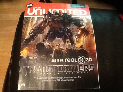 PROMOTIONAL  CINEWORLD FILM MAGAZINE features TRANSFORMERS DARK OF THE MOON 2011