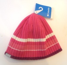 Columbia Girls Hampton Trail II Beanie -Winter hat -Pink - one size - New