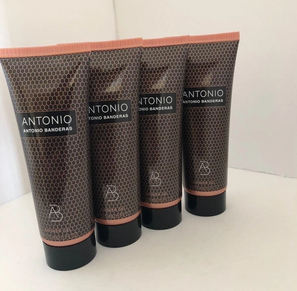 ANTONIO By Antonio Banderas Shower Gel 75 ml 2.5 fl oz For Men 4 pieces