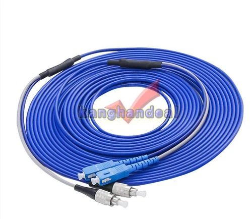 Armored Cable SC to FC SM 9/125 Duplex Fiber Optical Patch Cord Single Mode 3M