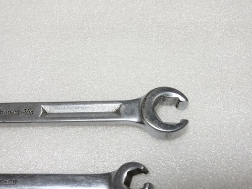 2-Snap On 1/2" x 9/16" Double Flare Nut Wrench RXH1618S & 3/8" Flare RXS12, NICE - Picture 5 of 9