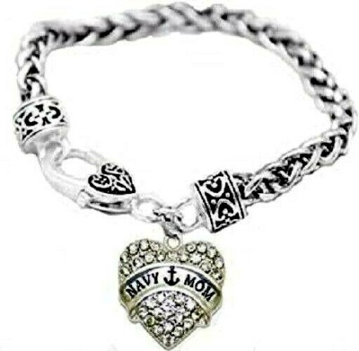 Anne Richard Jewelry Navy Mom Hypoallergenic Bracelet