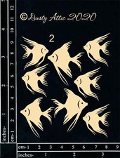 Dusty Attic Chipboard 3x4 - Mini Fish 2, DA2774