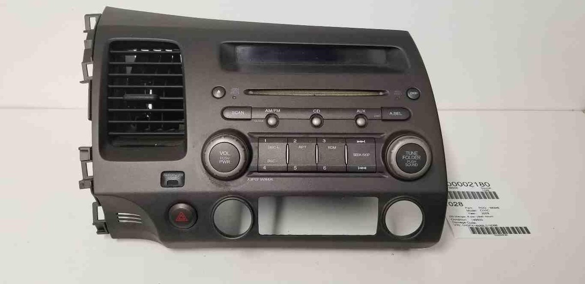 06 07 08 09 10 HONDA CIVIC Radio CD changer 6 disc OEM 39100-SNA