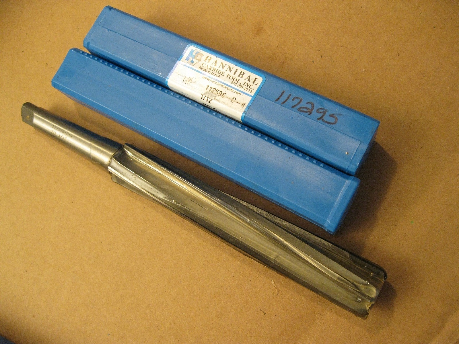 .980" Carbide Tip 2MT Shank Reamer,4 Flute, Hannibal Carbide eBay