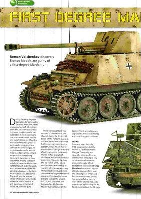 PPOT50 MODEL KIT FEATURE/REVIEW - BRONCO MODELS MARDLER IID 1/35 TANK