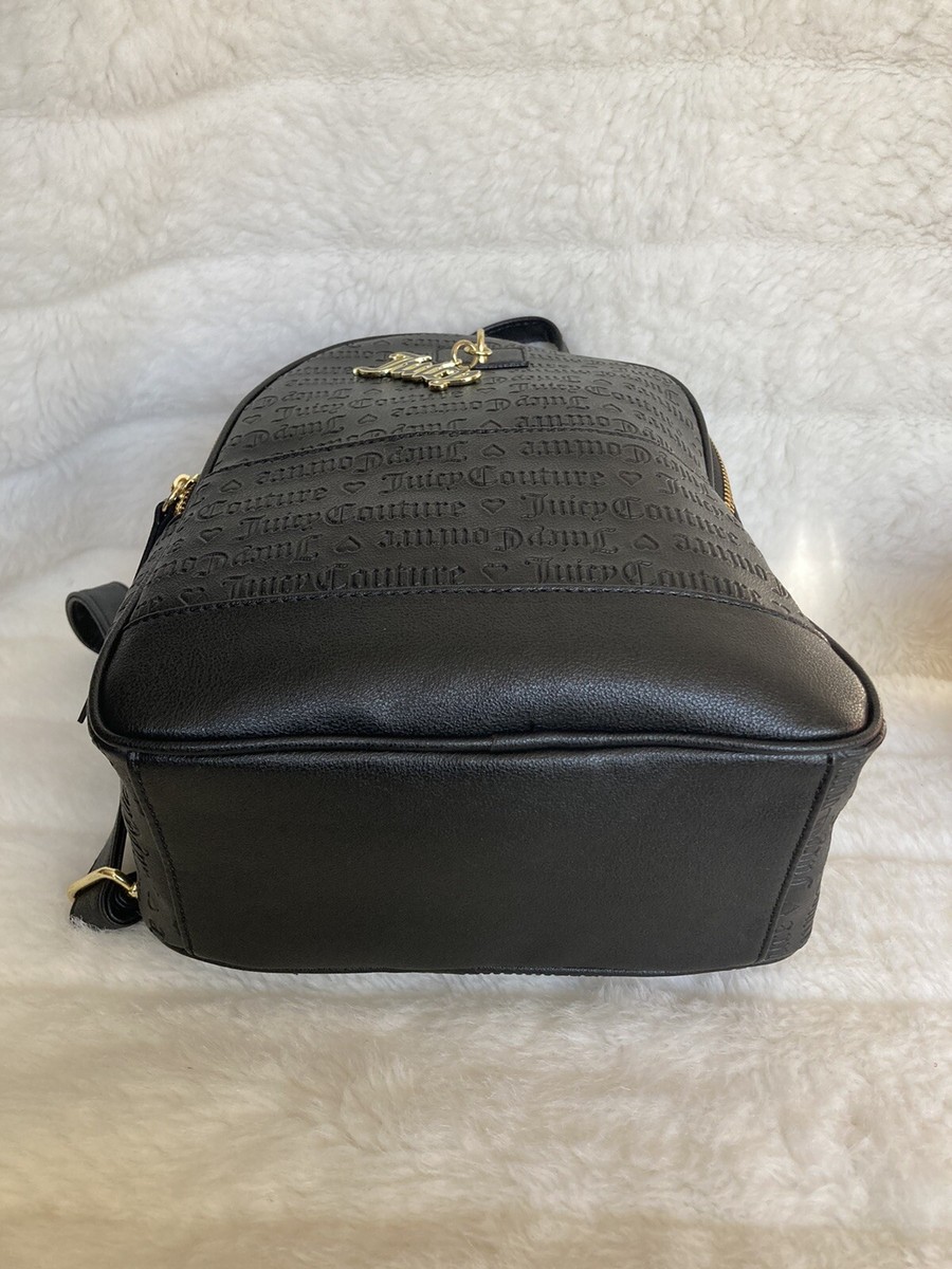 新品＊正規品 Juicy Couture ミニリュック ベロア スエード 黒 Backpack Juicy Couture Black in Suede - 50869245