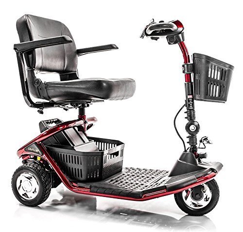 LiteRider 3-Wheel Folding Travel Mobility Scooter Red - Picture 1 of 3