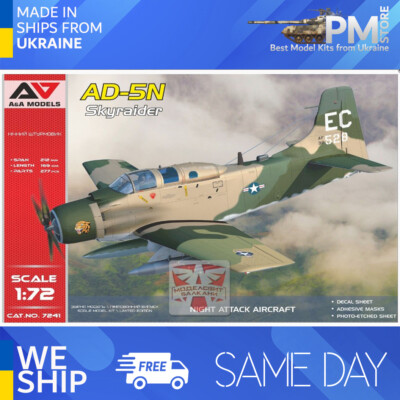 AA Models 7241 1/72 AD-5N ''SkyRaider'' night attack aircraft