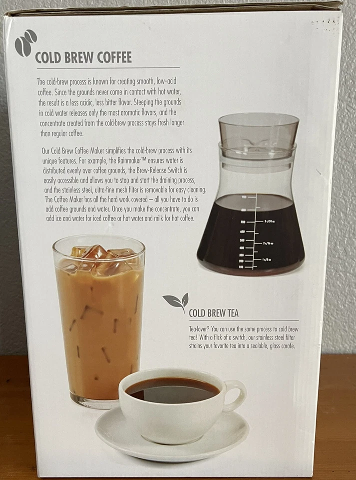 OXO 1272880 Portable 32 Ounce Hot or Cold Brew Coffee Machine with Glass Carafe - Image 3 of 4