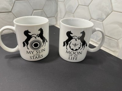 Game of Thrones 2019 Daenerys & Khal Drogo Mug Set - Sun/Stars, Moon/Life HBO