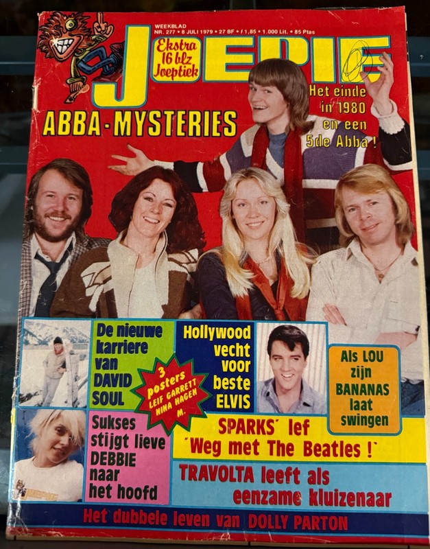 JOEPIE MUSIC MAGAZINE JULY 1979 NO 277 ABBA DOLLY PARTON ELVIS TRAVOLTA BELGIAN