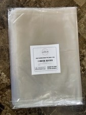 240 Pcs 12x17 Inches Clear PVC Heat Shrink Wrap Bags for Packagaing DVD/CD