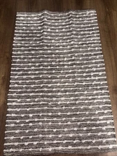 DII Slub Rug Cotton Loop 2x3 Gray New