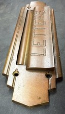Heavy Bronze Art Deco Mail Slot Beautiful Warm Patina In Great Condition