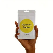 Yellow Dopamine Stickers - Healthy Dopamine Transdermal Patches with Glycerin, V