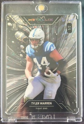 2025 Wild Card Metallix Tyler Warren Rookie 1/2 RC Beautiful Card  wmp-tw