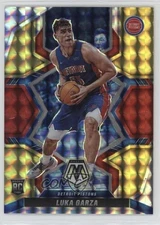 2021 Mosaic Choice Fusion Red & Yellow Prizm 50/88 Luka Garza #238 Rookie RC 2u3
