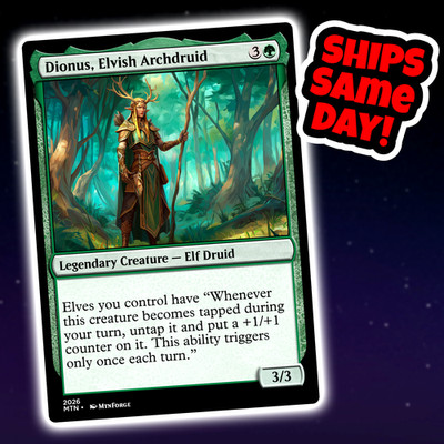 Dionus Elvish Archdruid - Custom Art Magic: The Gathering Playtest Card