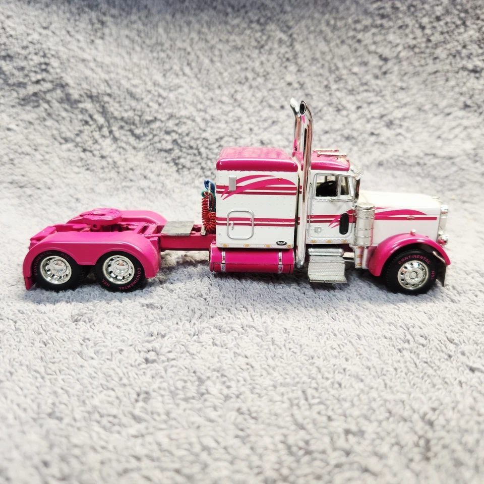 DCP Owner Operator Peterbilt With Dry Van Reefer Trailer. Pink. No Box. - Image 4 of 4