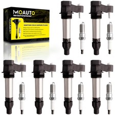 Moauto Set Of 6 Ignition Coils Pack Uf569 12590990 6 Pcs Iridium Moauto Set Of 6 Ignition Coils Pack Uf569 12590990 6 Pcs Iridium