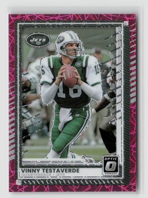 Vinny Testaverde #159 2025 Panini Donruss Optic /99 Pink Velocity