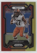2023 Panini Prizm Red & Yellow Prizm 22/44 Kareem Hunt #67 0ud4