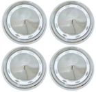 1955 CHEVROLET CAR HUBCAPS SMALL STYLE W WHITE PAINTED DETAILS  150 210 BELAIR