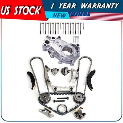  Timing Chain Kit Oil Pump For 04-07 Buick Cadillac CTS SRX STS Saab Suzuki
