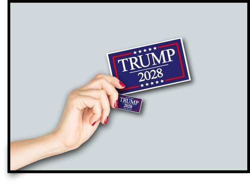 Trump 2028 Decal Sticker Political MAGA Jr Third Term President DJT Vote Fight - Picture 6 of 8