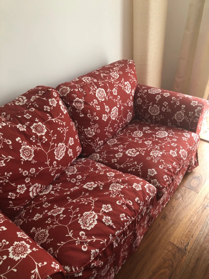 IKEA EKTORP Bezug - Rot/Weiß (704.723.41) - Bild 3 von 3