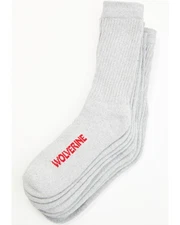 Wolverine Men's Solid Crew Socks - 4 Pack - WWM40009B4B2001-GY