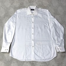 Vintage Thierry Mugler Dress Shirt White Long Sleeve Made in France Mens 2XL