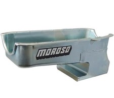 Moroso Oil Pan 20211 Streetstrip Wet Sump 6qt Zinc For Chevy Ii Pre-80 Sbc