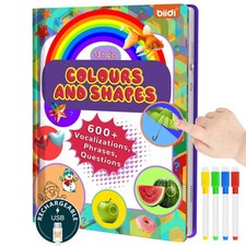 Interactive Talking Activity Book,English Word Sound Book for Kid Age 3 Year...