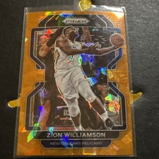 2021-22 Panini Prizm - Zion Williamson #108 Orange Ice Prizm