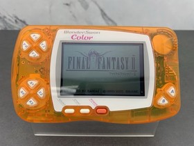WonderSwan Color console WSC-001 crystal Orange handheld System Tested