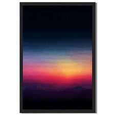 Vibrant Sunset Landscape Framed Canvas Print Modern Wall Art Home Decor