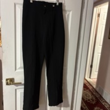 NILS Sportwear Ski/Snow Pants Black Fleece Lined Entrant Stretch Size 10 Regular