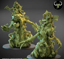 Plague Demon Giant Monster Riders Tabletop Miniature Rot Crawler Fantasy X2