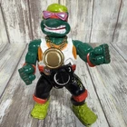 Vintage 1991 TMNT Rock N Rollin Rappin Mike Action Figure Mike Raps