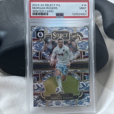 Panini Select 2023-24 Morgan Rogers Rookie Winter Camo Card /110 PSA 9