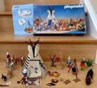 Vtg.1988 PLAYMOBIL 3733 Indian Camp Western Teepee Native American