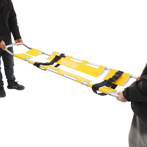 Rectangular Yellow Foldable Stretcher, Portable Stretcher with Adjustable Length - Picture 4 of 15
