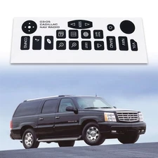 For 2003-2006 CADILLAC NAVIGATION RADIO REPAIR BUTTON DECAL STICKERS REPLACEMENT