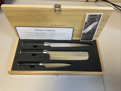 Kamikoto Kanpeki Professional 3 Knife Set in Box w/ COA *NEW*