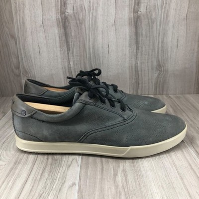 Ecco Shoes Mens EU 46 Collin 2.0 CVO Gray Leather Lace Up Sneakers