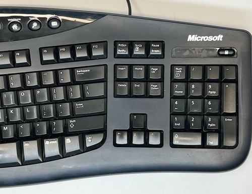 Microsoft Comfort Curve Ergonomic Keyboard 2000 v1.0 KU0459 Wired Tested Works - 第 4/11 張圖片
