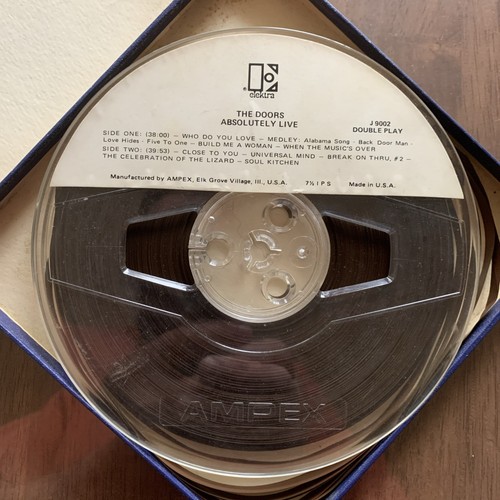 The Doors Absolutely Live 4 Track 7 1/2 IPS Reel To Reel Tape - Imagen 4 de 7